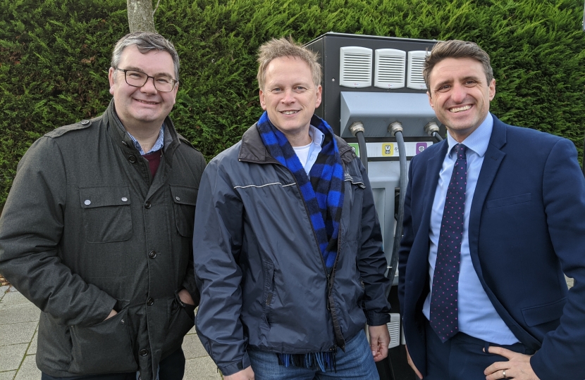 Ben Everitt and Iain Stewart with Transport Minister Grant Shapps