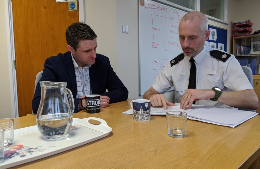 Ben Meeting Police Superintendent Marc Tarbit