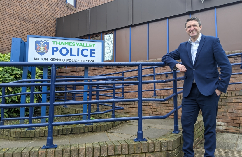 Ben Outside Milton Keynes Police Station