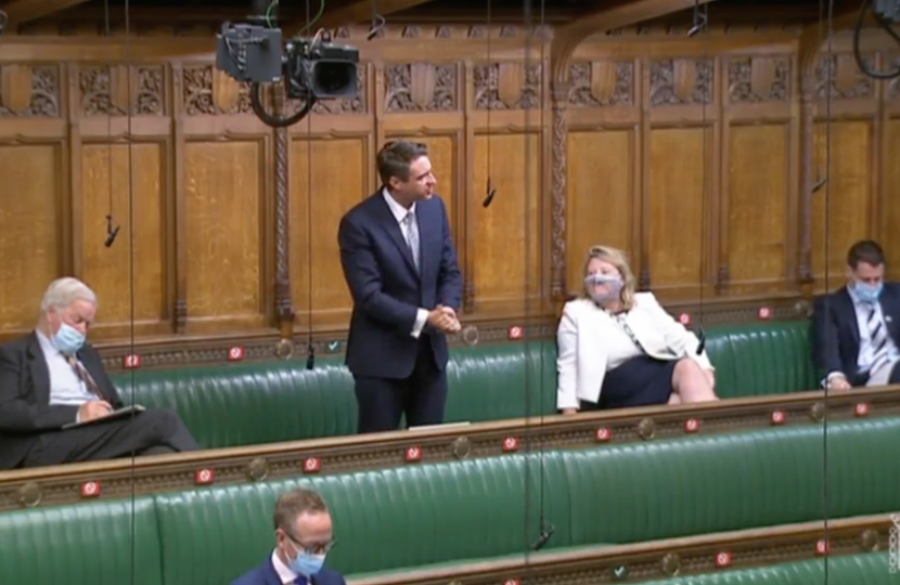 Ben speaking in the House of Commons