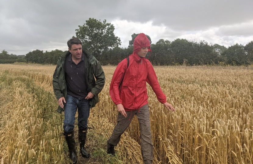 Ben walking with 11-year-old Jude