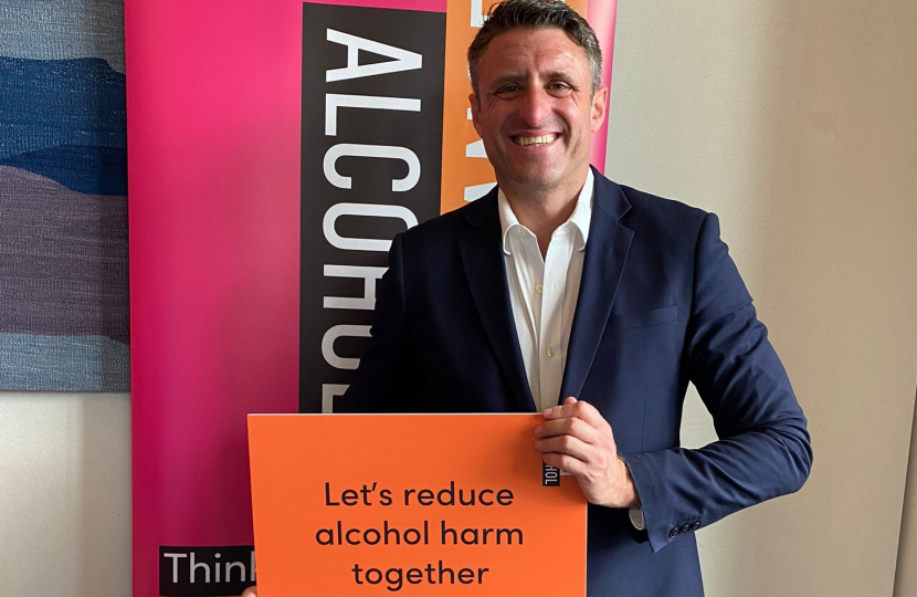 Ben Everitt MP At the Alcohol Awareness Week event