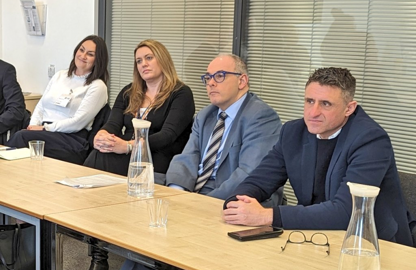 Ben Everitt MP with Robert Halfon at the Open University