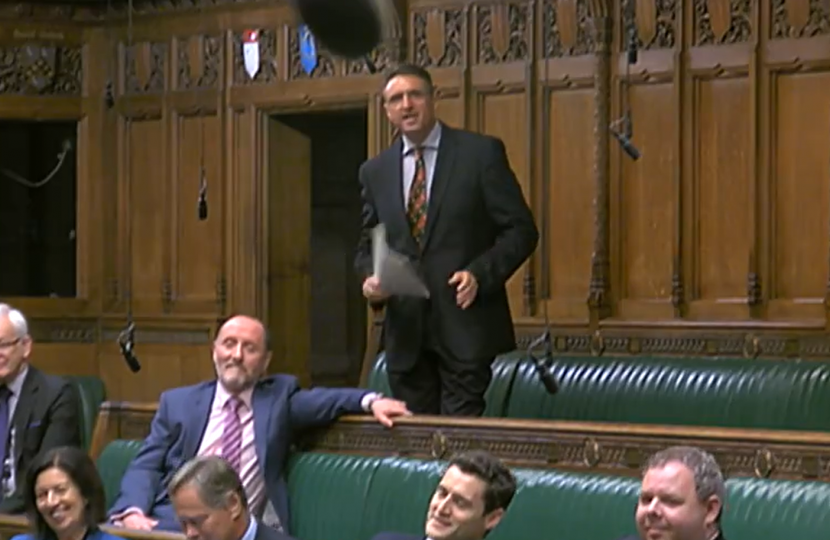 Ben speaking in the House of Commons