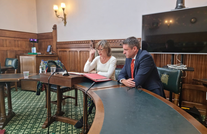 Ben meeting with Minister Rebecca Pow and the Environment Agency