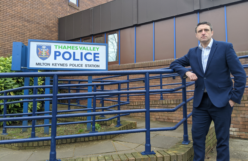 Ben at Milton Keynes Police Station