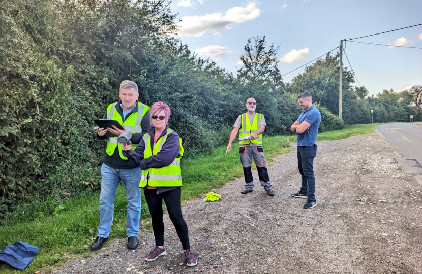 Ben with the Community Speedwatch team in Astwood