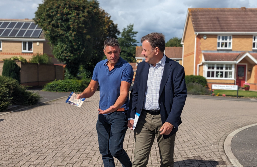 Ben Everitt MP with Conservative Party chairman Greg Hands