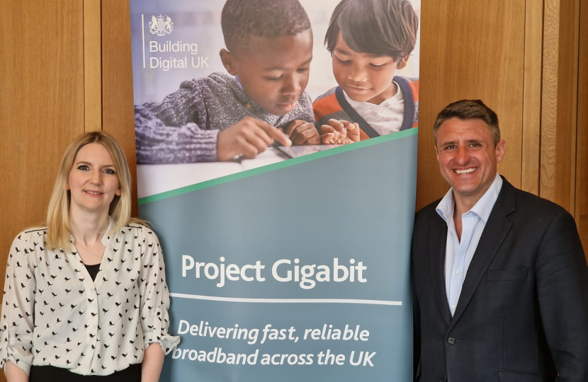 Ben Everitt MP with Digital Infrastructure Minister Julia Lopez