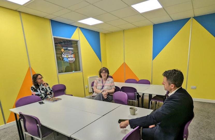 Ben Everitt MP at the Safety Centre