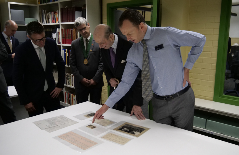 Ben Everitt MP with HRH The Duke Of Kent at Bletchley Park