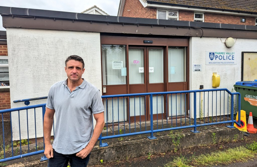 Ben Everitt MP at Wolverton Police Station