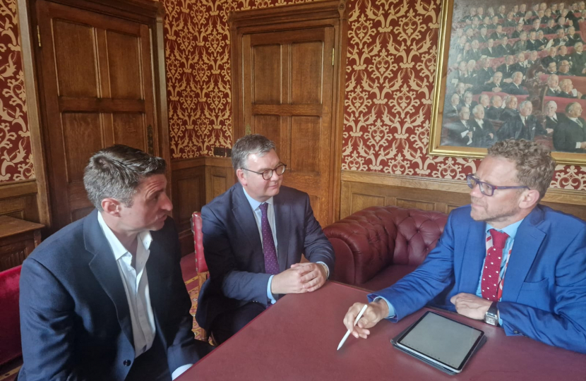 Ben Everitt MP and Iain Stewart MP meeting Lord Markham