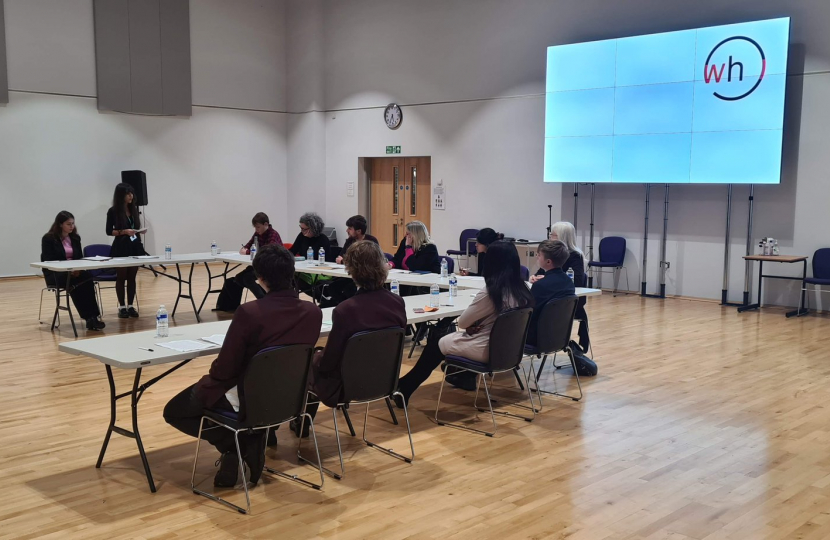 Milton Keynes Parliamentary Schools Debate Competition in action