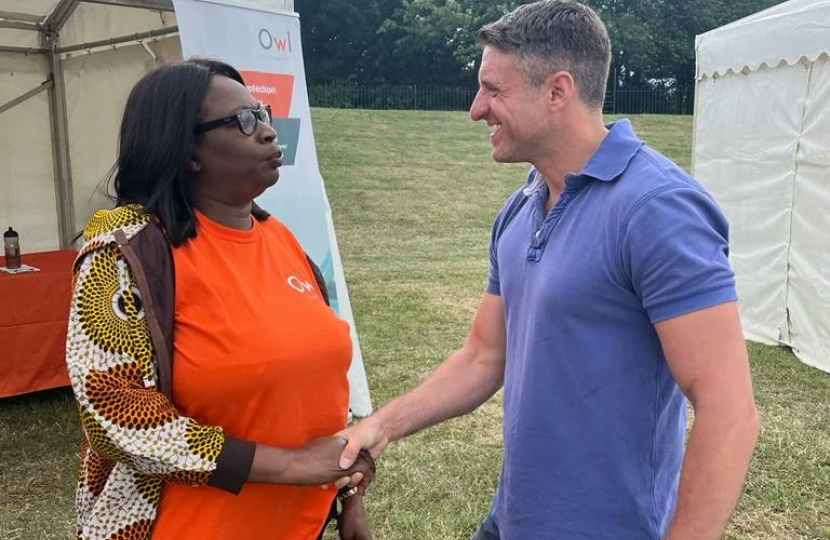 Ben Everitt MP at the African Disapora Festival in Milton Keynes