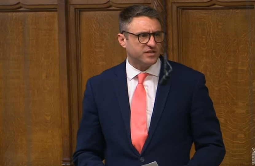 Ben speaking in the House of Commons