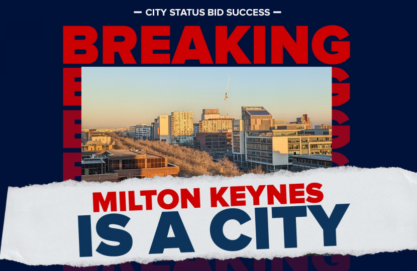 Milton Keynes gets city status