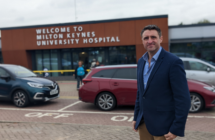 Ben Everitt MP at Milton Keynes University Hospital