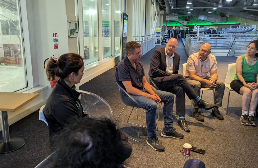 Ben speaking at Nuffield's Milton Keynes Fitness and Wellbeing Gym