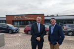 Ben Everitt MP and Iain Stewart MP outside Milton Keynes Hospital