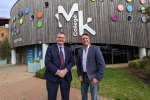 Ben Everitt MP (right) and Iain Stewart MP at Milton Keynes College