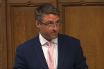 Ben speaking in the House of Commons