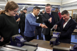 Ben Everitt MP with Prime Minister Rishi Sunak at MK College