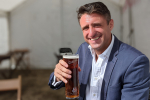 Ben Everitt MP with a beer