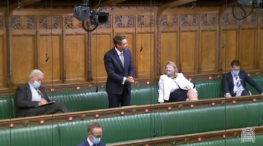 Ben speaking in the House of Commons