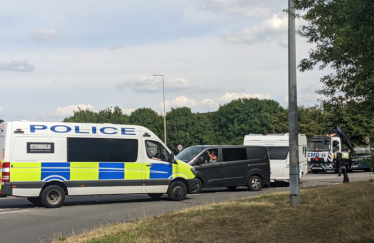 The unauthorised encampment leaving Oakgrove School