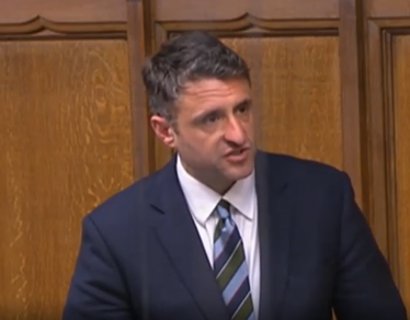 Ben speaking in the House of Commons