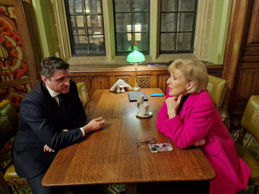 Ben Everitt MP in discussion with Dental Minister Andrea Leadsom