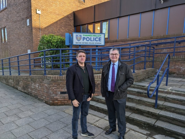 Ben Everitt MP and Iain Stewart MP at Milton Keynes police station