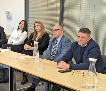 Ben Everitt MP with Robert Halfon at the Open University