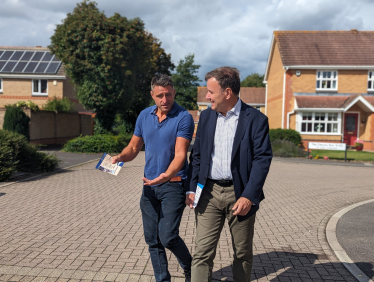 Ben Everitt MP with Conservative Party chairman Greg Hands