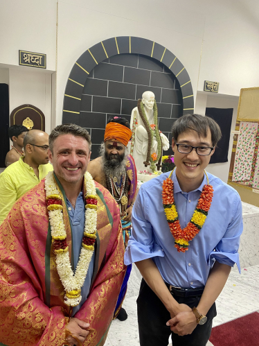 Ben Everitt MP at the new temple in Milton Keynes