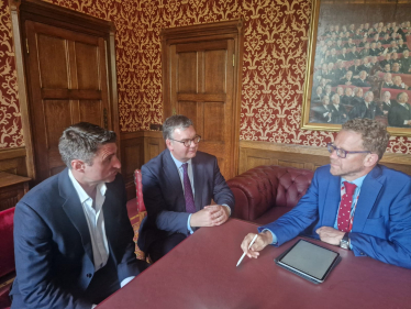 Ben Everitt MP and Iain Stewart MP meeting Lord Markham