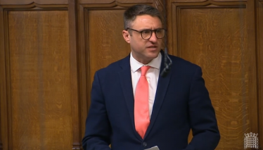 Ben speaking in the House of Commons