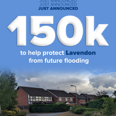 Lavendon Flooding graphic