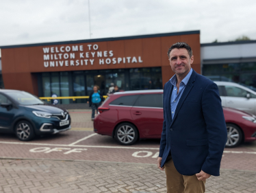 Ben Everitt MP at Milton Keynes University Hospital