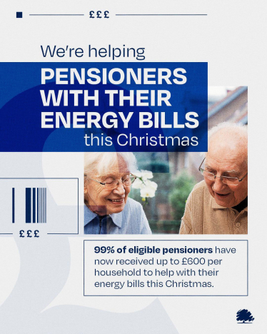 Helping pensioners with their energy bills