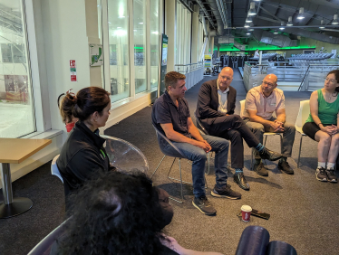 Ben speaking at Nuffield's Milton Keynes Fitness and Wellbeing Gym